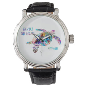 Befolgen Sie das Zitat der lokalen Sea Turtle Gef Armbanduhr