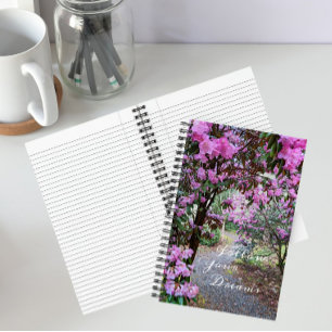 Befolgen Sie Ihre Träume Garten Weg Blumen Notizbuch