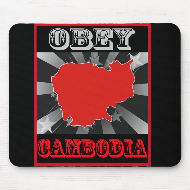 Befolgen Sie Kambodscha Mousepad (Vorne)