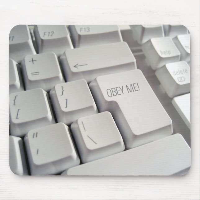 Befolgen Sie mich! Tastatur Mousepad (Vorne)