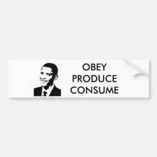 BEFOLGEN SIE, PRODUZIEREN SIE, VERBRAUCHEN SIE AUTOAUFKLEBER