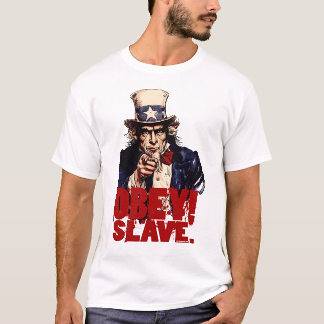 Befolgen Sie! Retten Sie. Schmutziger Uncle Sam T T-Shirt (Vorderseite)