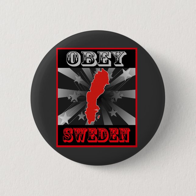Befolgen Sie Schweden Button (Vorderseite)
