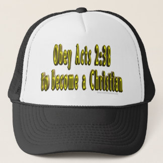 Befolgen Sie Taten-2:38, um ein christlicher Hut Truckerkappe