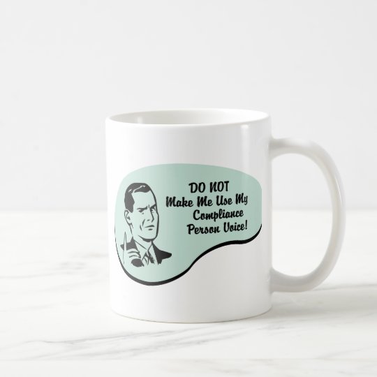 Befolgungs-Personen-Stimme Kaffeetasse