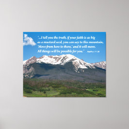 Befördern Sie die inspirierende Leinwand des Berge