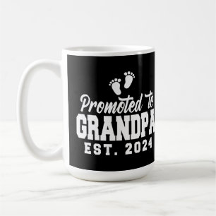 Befördert auf Opa 2024 Neue Großvaterschwangerscha Kaffeetasse