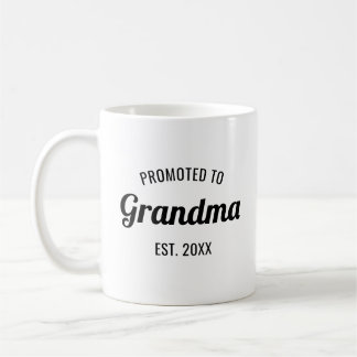 Befördert nach Oma Est. 2025 Personalisiert Kaffeetasse