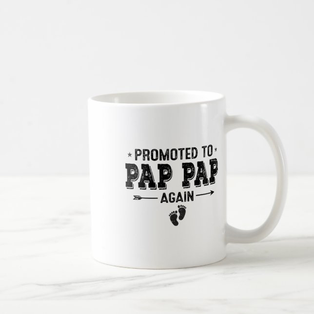 Befördert, um Pap Pap wieder Großeltern Byby Kaffeetasse (Rechts)