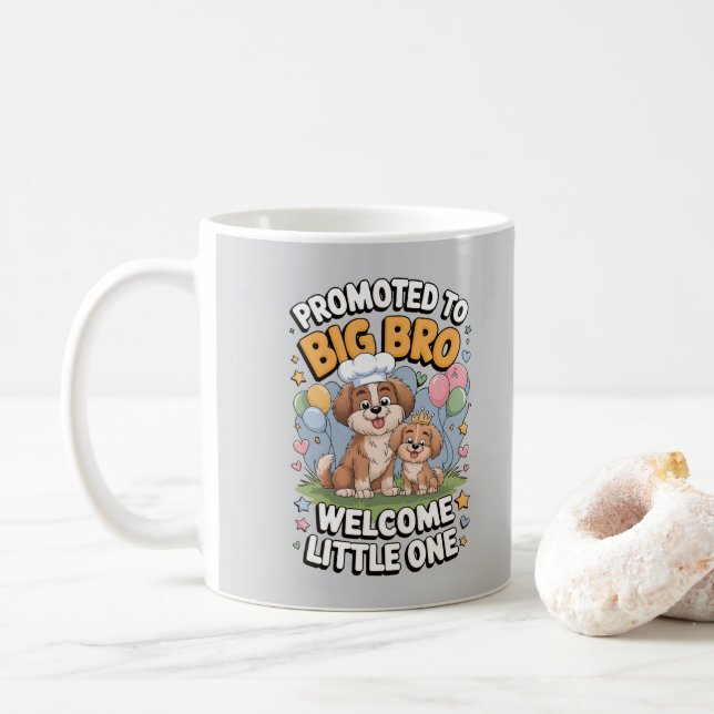 Befördert zu Big Bro, Big Brother Kaffeetasse (Mit Donut)