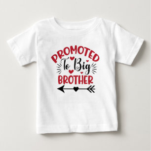 Befördert zu Big Brother Kleinkind - Jungen Dinosa Baby T-shirt