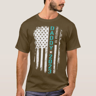 Befördert zu Daddy 2023 US-Amerikaner für neuen Va T-Shirt