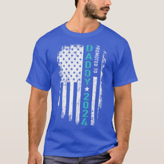 Befördert zu Daddy 2024 US-Amerikaner für neuen Va T-Shirt