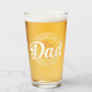 Befördert zu Daddy 2025 Vater 2025 Papa Glas