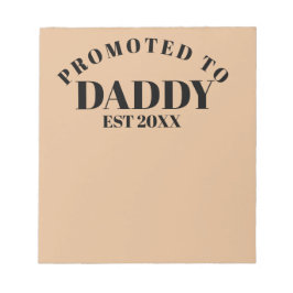 Befördert zu Daddy Einzigartiges neues Dad Surpris Notizblock