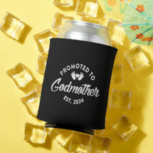 Befördert zu Godmutter Est 2024 Funny New Tunt Gif Dosenkühler