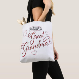 Befördert zu großen Oma-Imitaten funkeln mit Herze Tasche