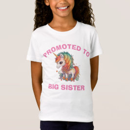 Befördert zu großen Schwester,Aquarellfarben Einho T-Shirt