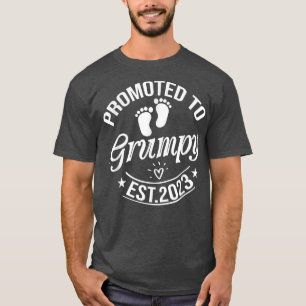Befördert zu Grumpy 2023 Schwangerschaftsankündigu T-Shirt