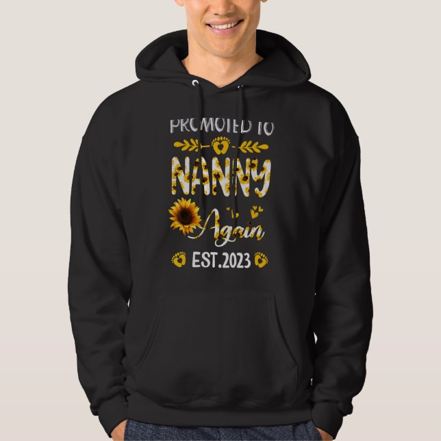Befördert zu Kindermädchen wieder 2023 Sonnenblume Hoodie (Vorderseite)