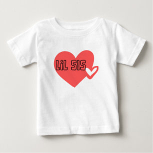 Befördert zu Lil Schwester Matching Sibling Baby T-shirt