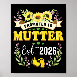 Befördert zu Mutter Est 2026 Neue Mutter Mami Suow Poster