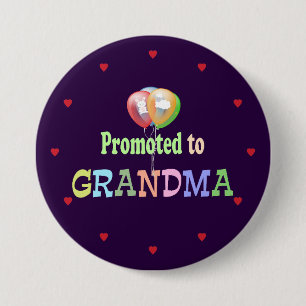 Befördert zu Oma, Ballonfeier Button