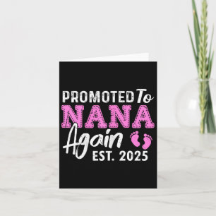 Befördert zu Oma wieder 2025 Nana Schwangerschaft  Karte
