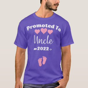 Befördert zu Onkel Pink Baby Girl Schwangerschaft T-Shirt