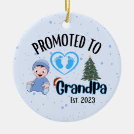Befördert zu Opa - Baby Boy Xmas Ornament