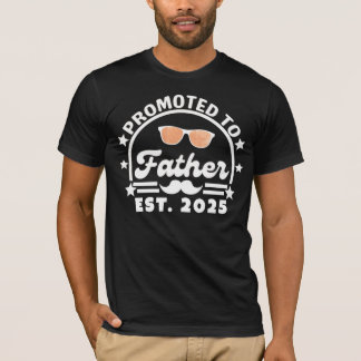 Befördert zu Pater Est. 2025 - New Dad T-Shirt