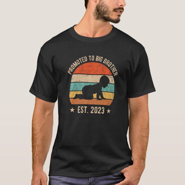 Befördert zum Big Brother 2023 Retro-Schwangerscha T-Shirt (Vorderseite)