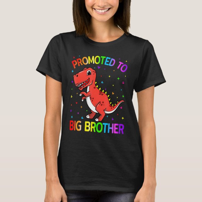 Befördert zum Big Brother Dinosaur Big Brother Fin T-Shirt (Vorderseite)