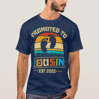 Befördert zum Cousin Est 2020 glücklicher Vater El T-Shirt