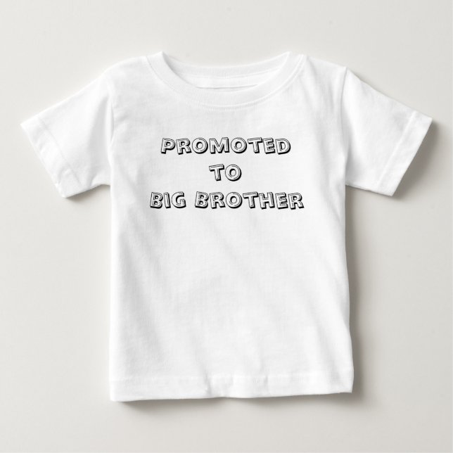 Befördert zum großen Bruder Baby T-shirt (Vorderseite)