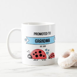 Befördert zum Marienkäfer Oma Damen blau Kaffeetasse