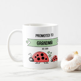 Befördert zum Marienkäfer-Oma Damen grün Kaffeetasse