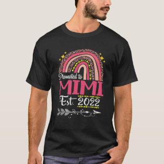 Befördert zum Mimi Est 2022 Rainbow Mother's Day T-Shirt