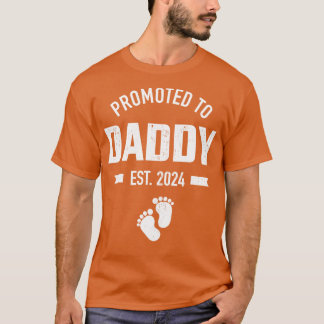 Befördert zum Papi 2024 zum ersten Mal Väter-Tag T-Shirt