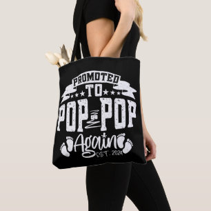 Befördert zum Pop Pop Est 2024 Funny Opa wieder Tasche
