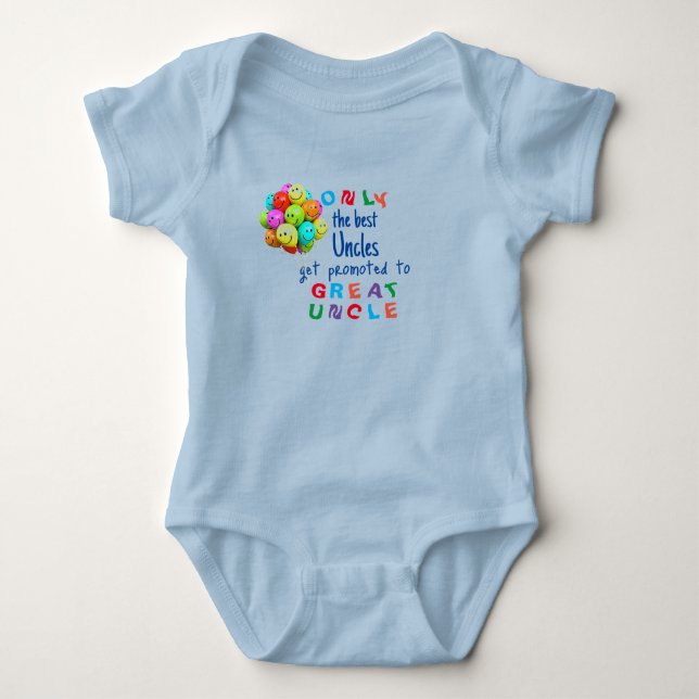 Befördert zum T - Shirt von Great Oncle Baby (Vorderseite)