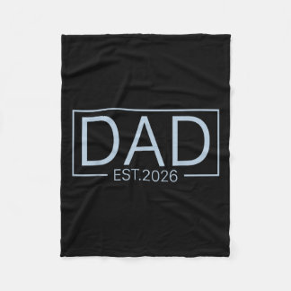 Befördert zum Vater Est 2026 für New Daddy Boy Bab Fleecedecke