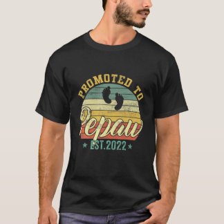 Befördert zum Vintagen Vatertag im Jahr 2022 T-Shirt