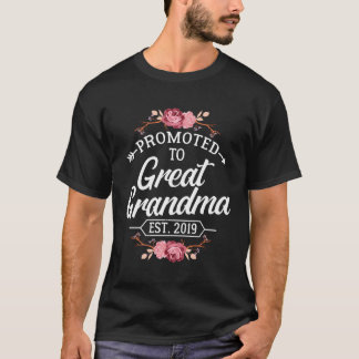 Befördert zur großen Oma Est 2019 Baby-Offenbarung T-Shirt
