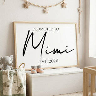 Befördert zur minimalistischen Familienwandkunst M Poster