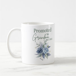 Befördert zur Oma 2025, blühende Tasse