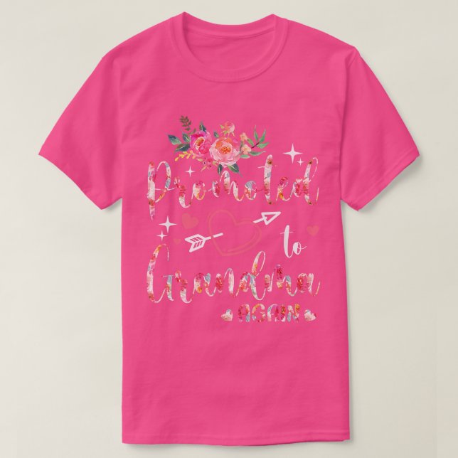 Befördert zur Oma wieder Blume  T-Shirt (Design vorne)