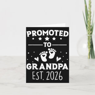 Beförderter Opa 2026 Est Neue Illustration Karte
