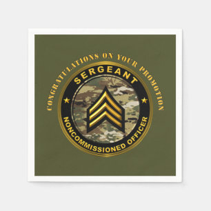 Beförderung zum Sergeant SGT Serviette