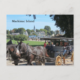 Beförderungen auf der Insel Mackinac Postkarte